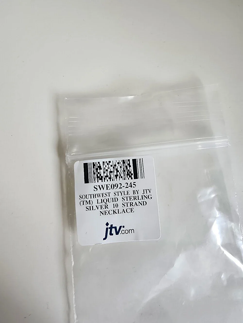 NWT JTV Southwest Style 10 Strand Liquid Sterling Silver Necklace 24